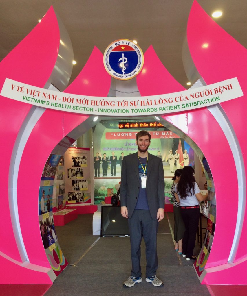 Elliott Killian at a pharma Med conference in Vietnam