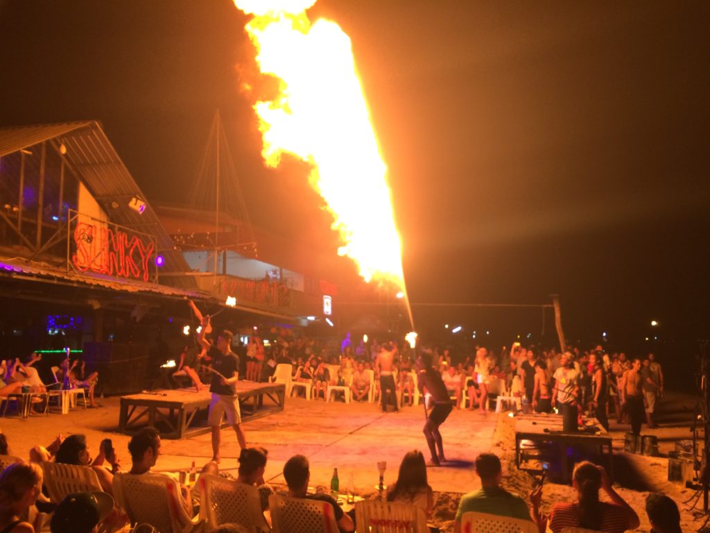 Fire Breathing on Koh Phi Phi island